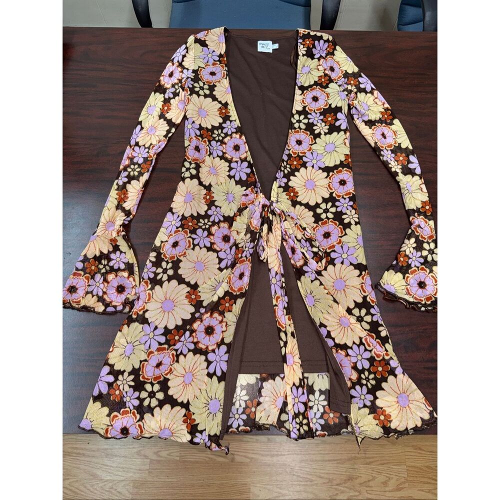 Princess Polly 70’s Style Naya Mini Wrap Dress Size US 6